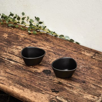 Curve Stoneware kom 2-pack - Zwart - LIND DNA