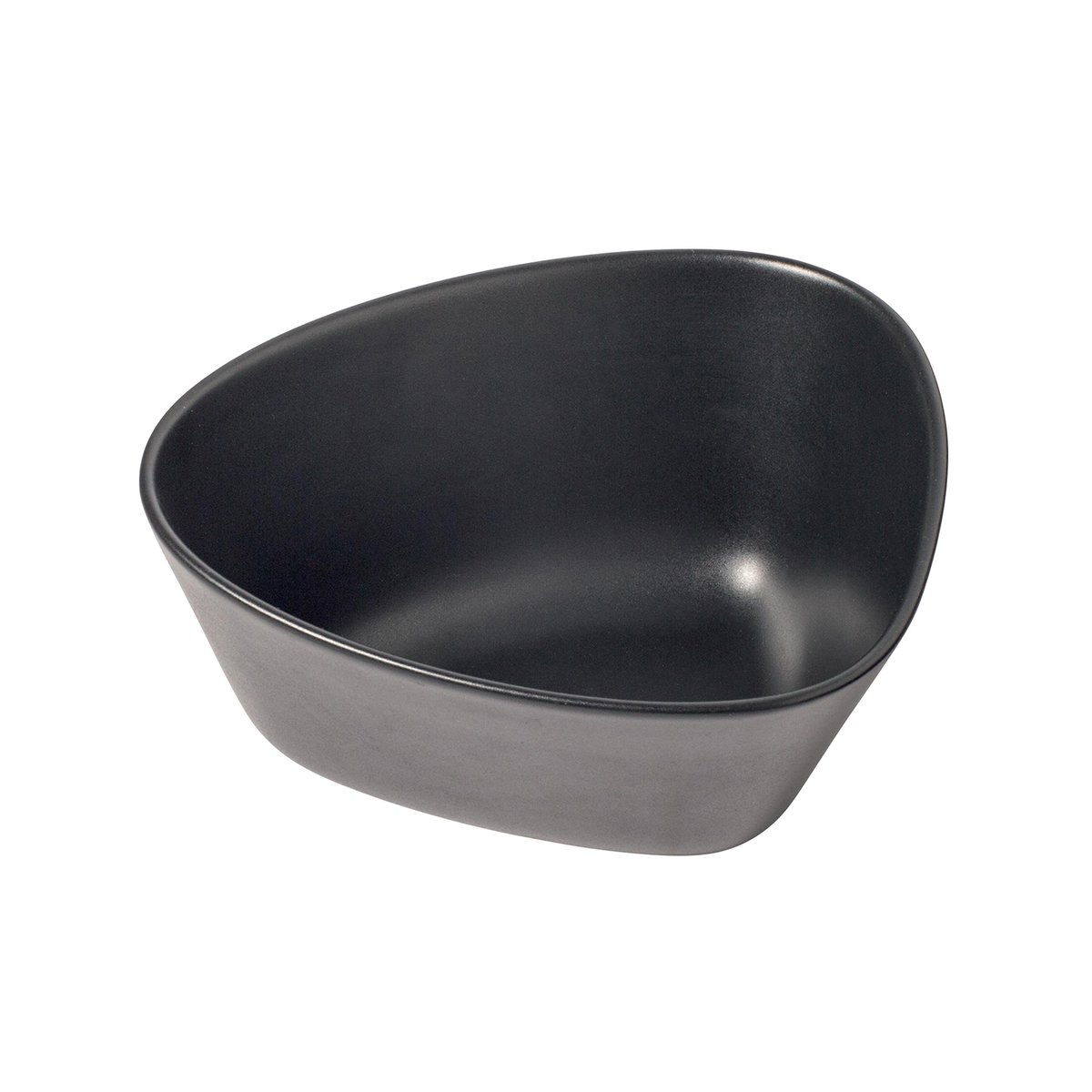 LIND DNA Curve Stoneware kom M 20x22 cm Black | Scandinavisch Interieur | Serveerschalen | Zwart