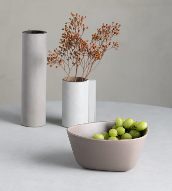 Curve Stoneware kom M 20x22 cm, Warm grey LIND DNA