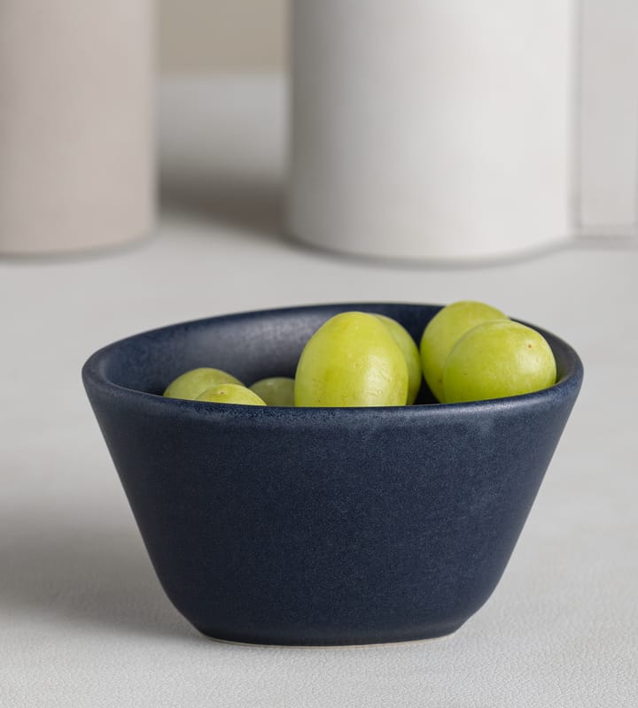 Curve Stoneware kom S 10x11 cm, Navy blue LIND DNA