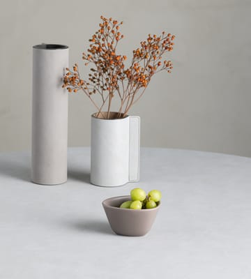 Curve Stoneware kom S 10x11 cm - Warm grey - LIND DNA