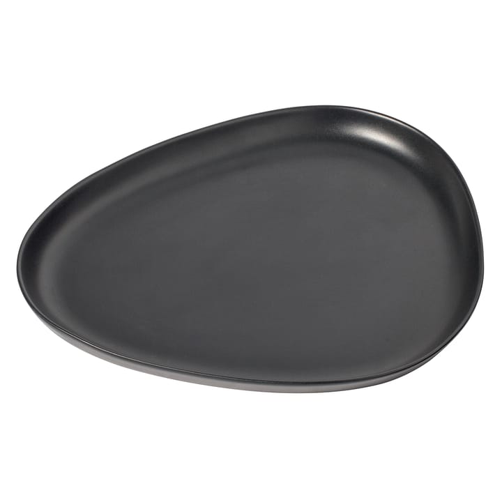 Curve Stoneware serveerschaal 30x35 cm - Black - LIND DNA