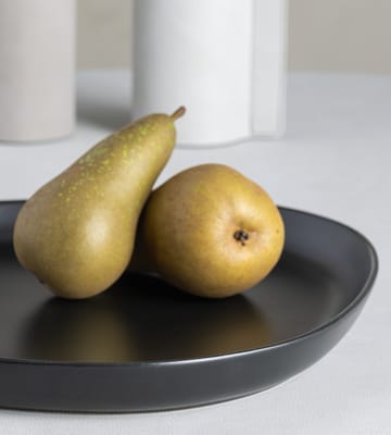 Curve Stoneware serveerschaal 30x35 cm - Black - LIND DNA