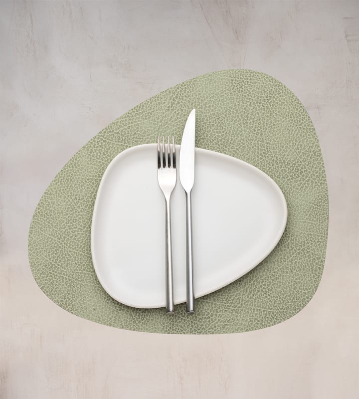Hippo placemat curve M - Olive green - LIND DNA