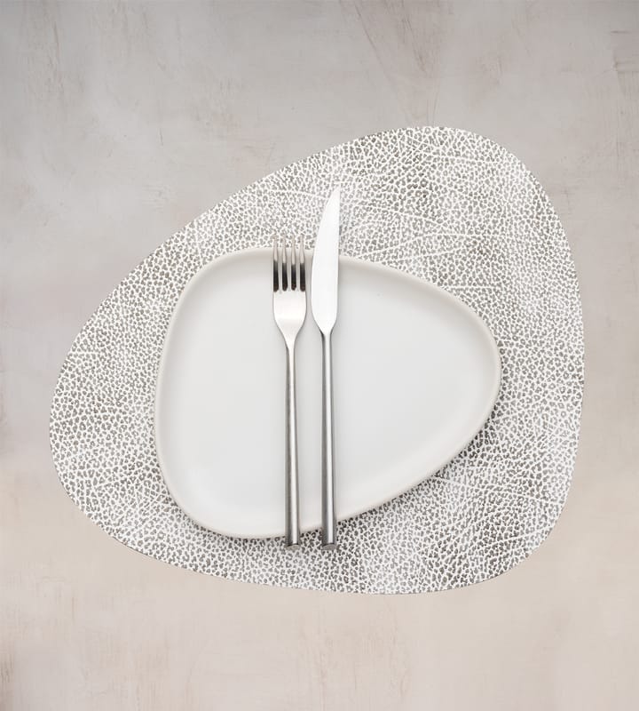 Hippo placemat curve M - White-grey - LIND DNA