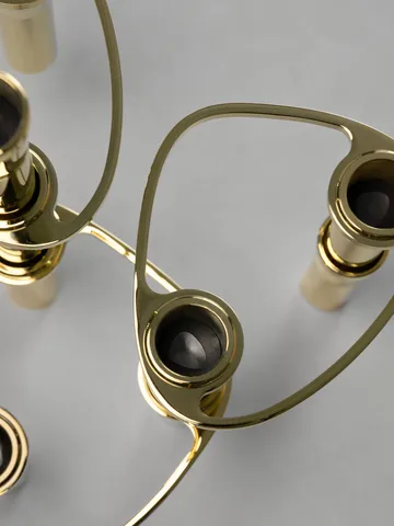 Lind Curve combineerbare kandelaar 24K verguld - Double - LIND DNA