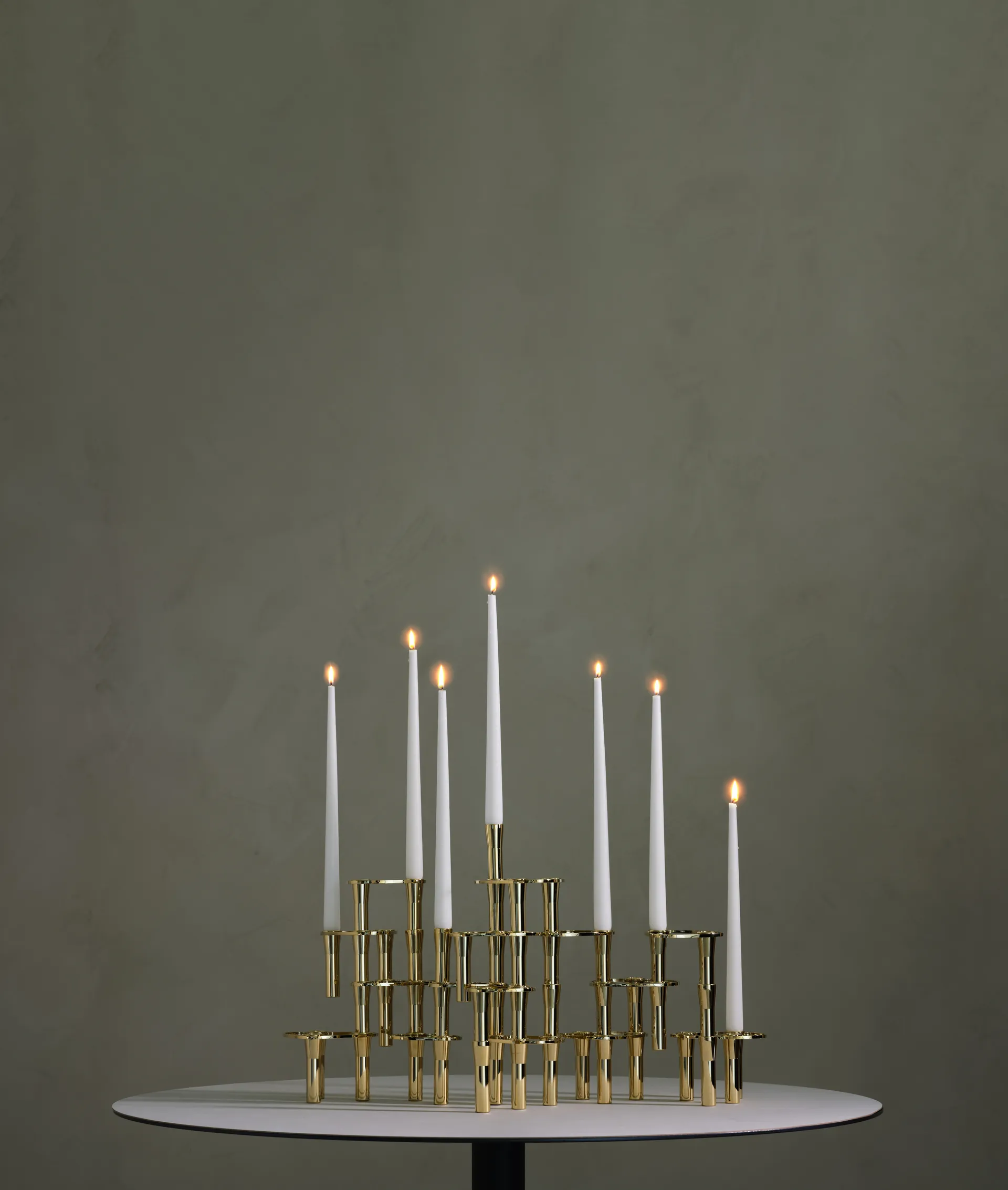Lind Curve combineerbare kandelaar 24K verguld, Double LIND DNA