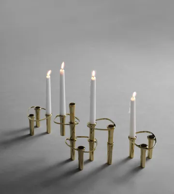 Lind Curve combineerbare kandelaar 24K verguld - Double - LIND DNA
