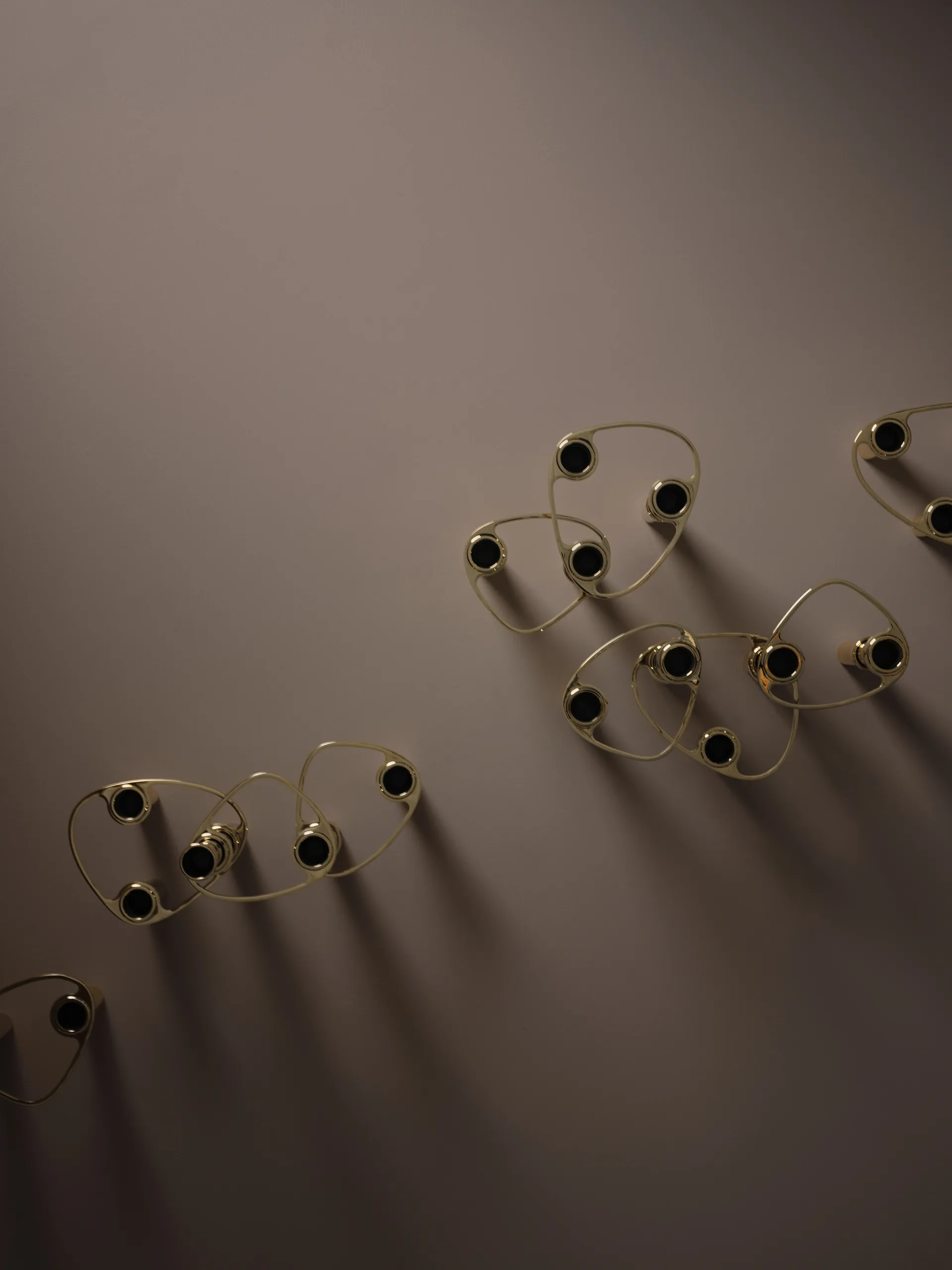 Lind Curve combineerbare kandelaar 24K verguld, Double LIND DNA