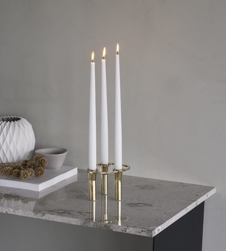 Lind Curve combineerbare kandelaar 24K verguld, Triple LIND DNA