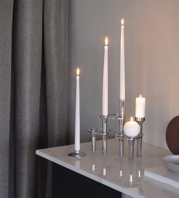 Lind Curve combineerbare kandelaar chroom, Double LIND DNA