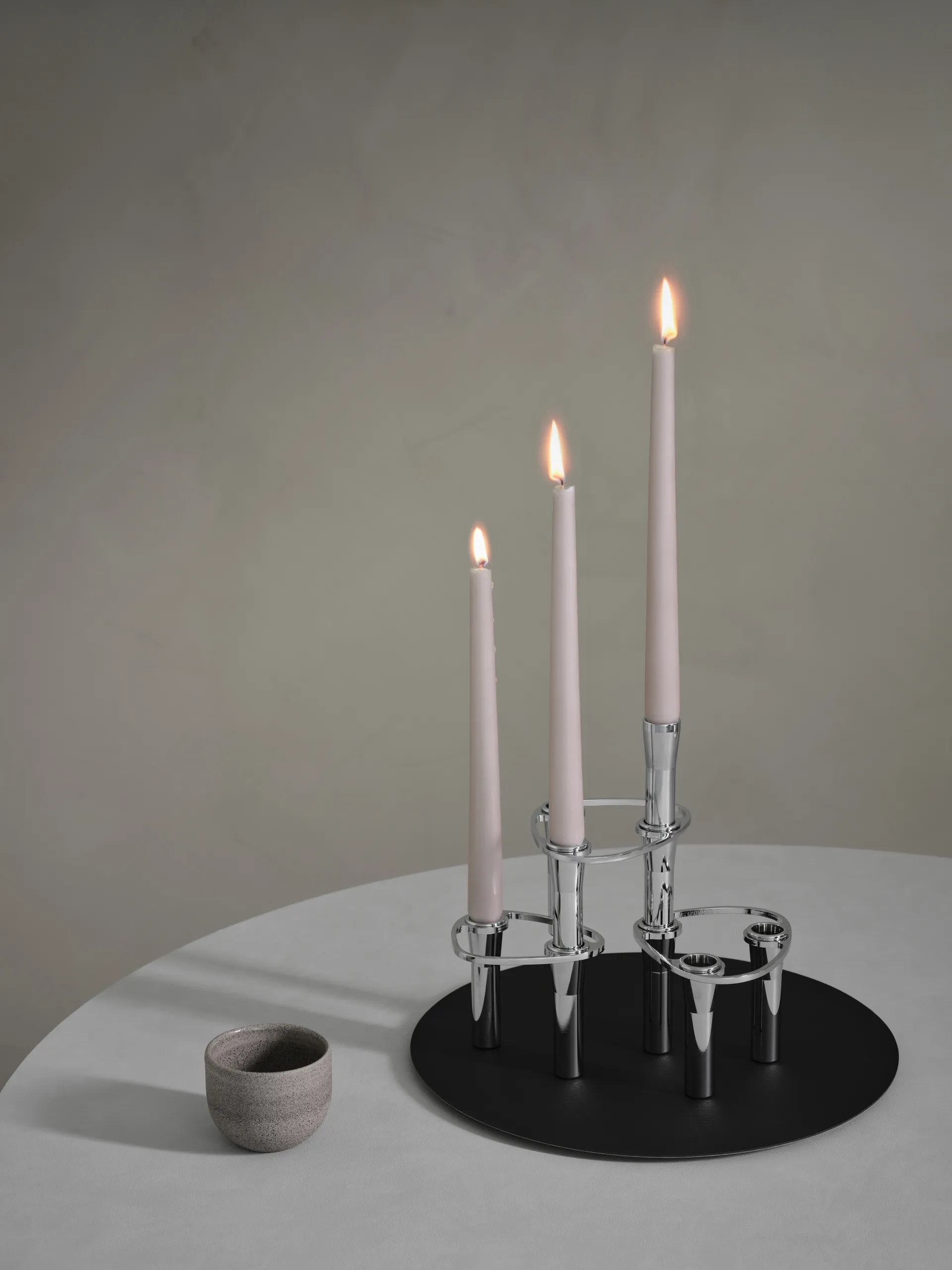 Lind Curve combineerbare kandelaar chroom, Single LIND DNA