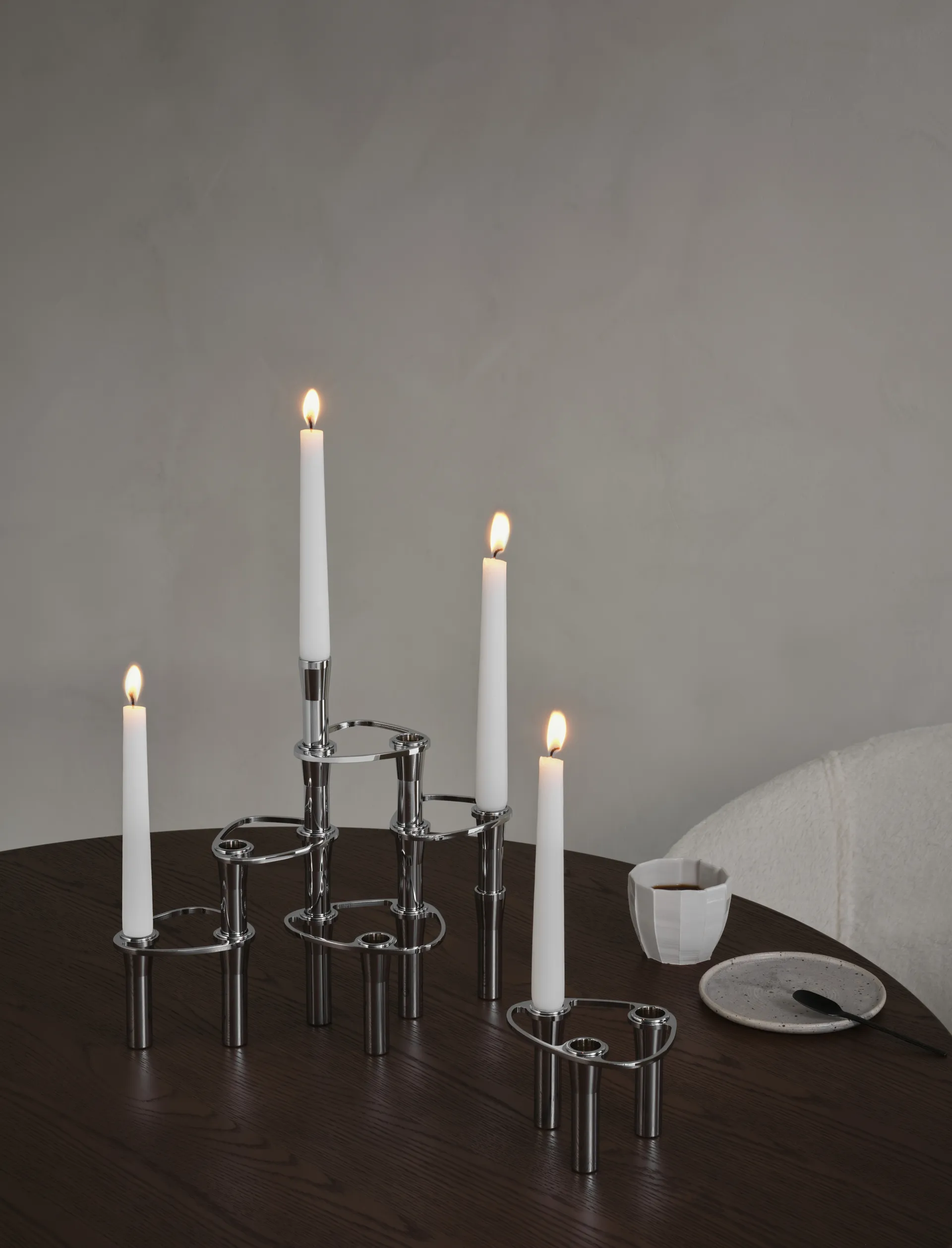 Lind Curve combineerbare kandelaar chroom, Single LIND DNA