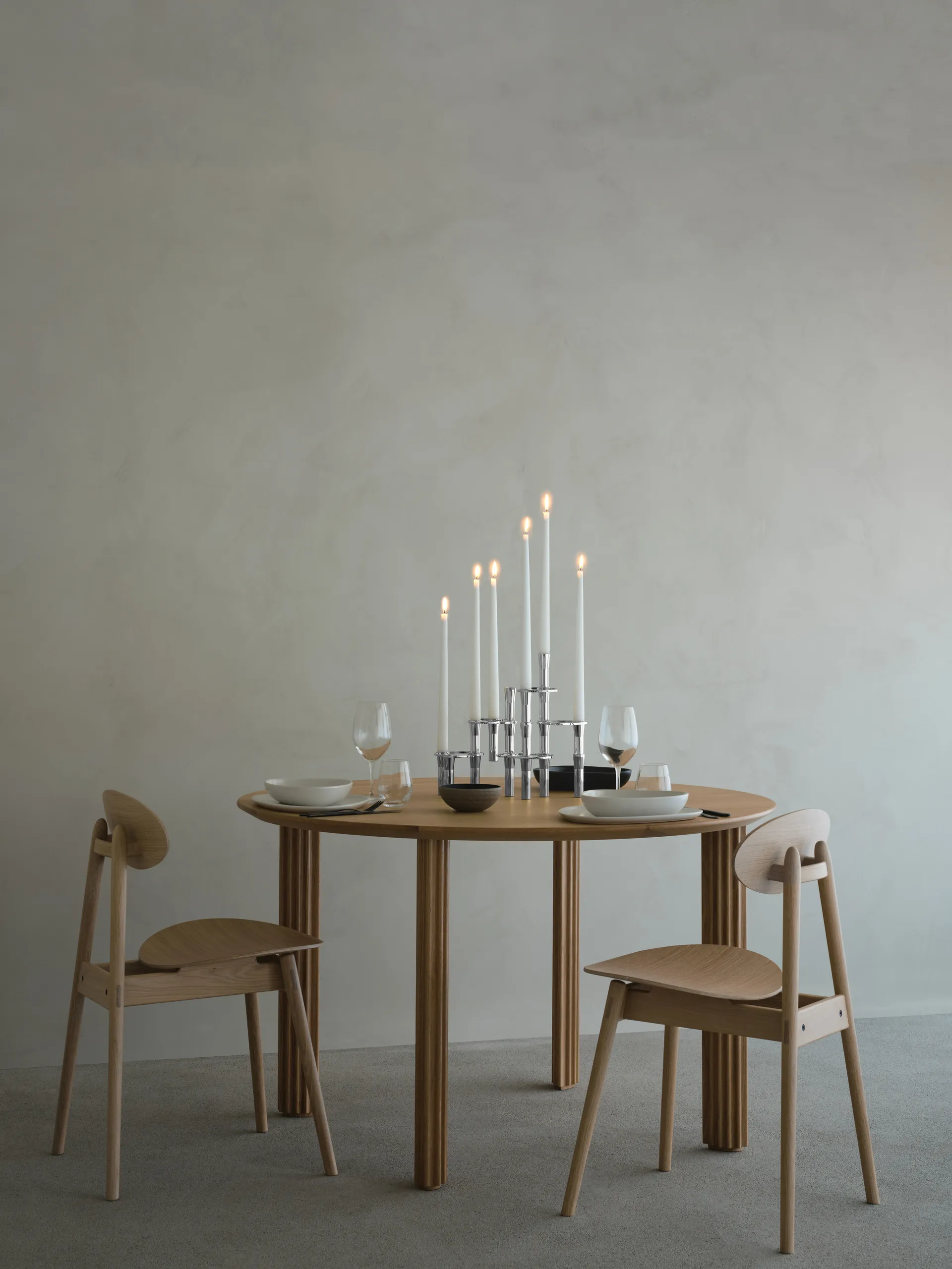 Lind Curve combineerbare kandelaar chroom, Single LIND DNA