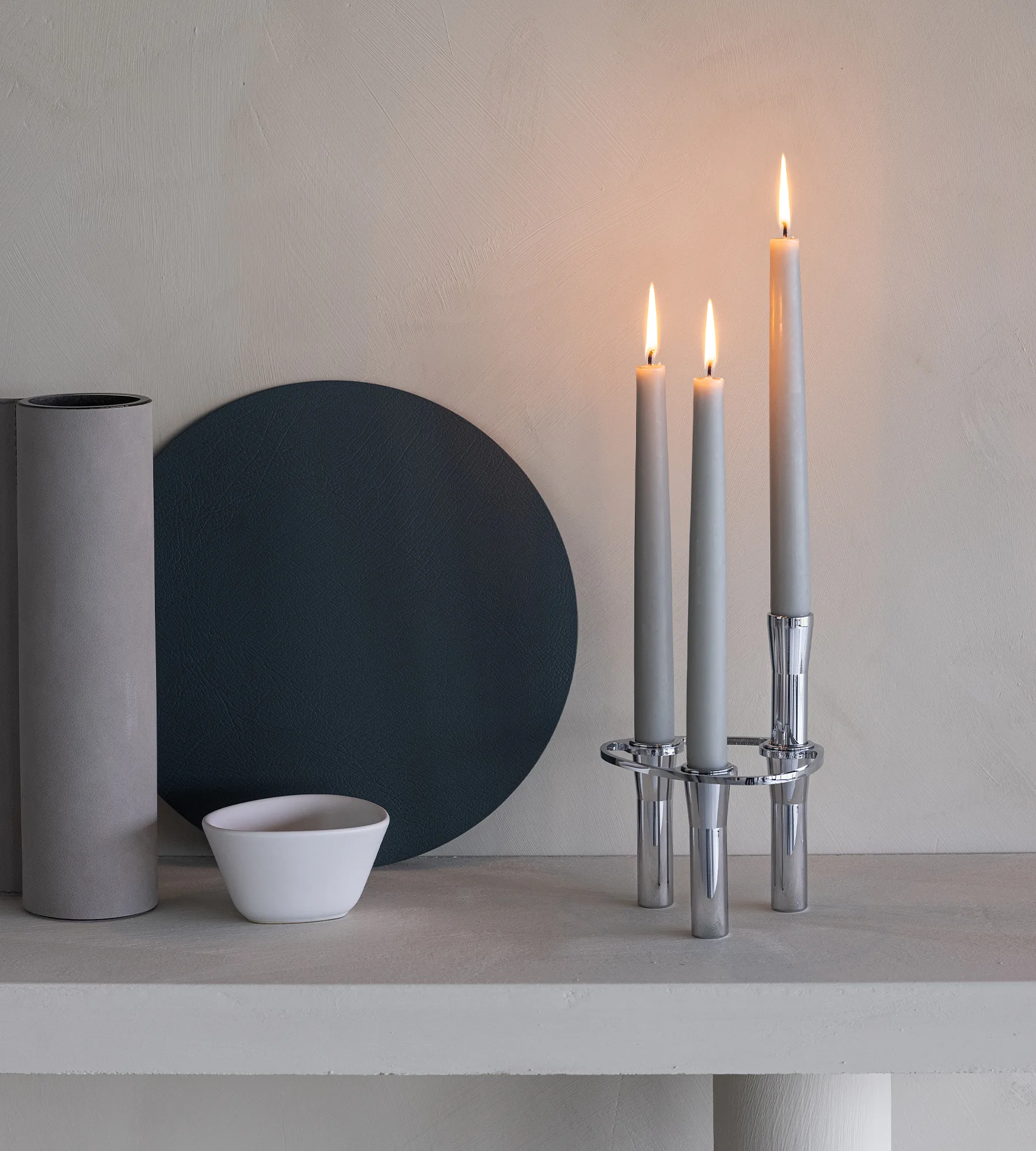 Lind Curve combineerbare kandelaar chroom, Single LIND DNA