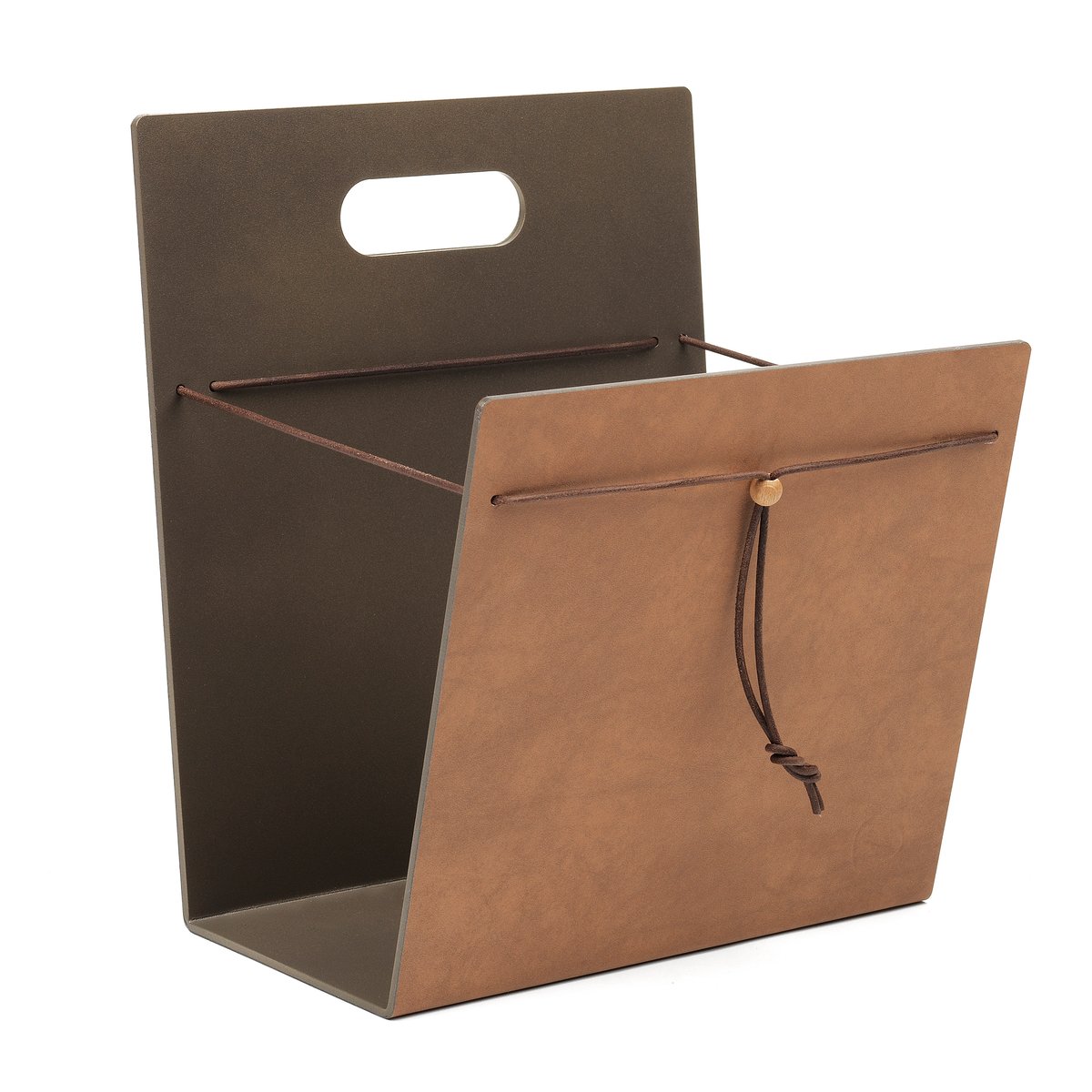 LIND DNA Magazine Holder Nupo M Nature-bronze | Scandinavisch Interieur | Tijdschriftenrekken | Bruin