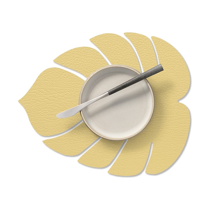 Monstera Leaf Hippo placemat S, Goud LIND DNA