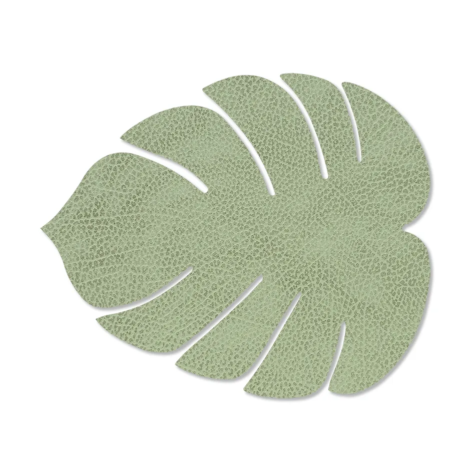 Monstera Leaf Hippo placemat S, Olijfgroen LIND DNA