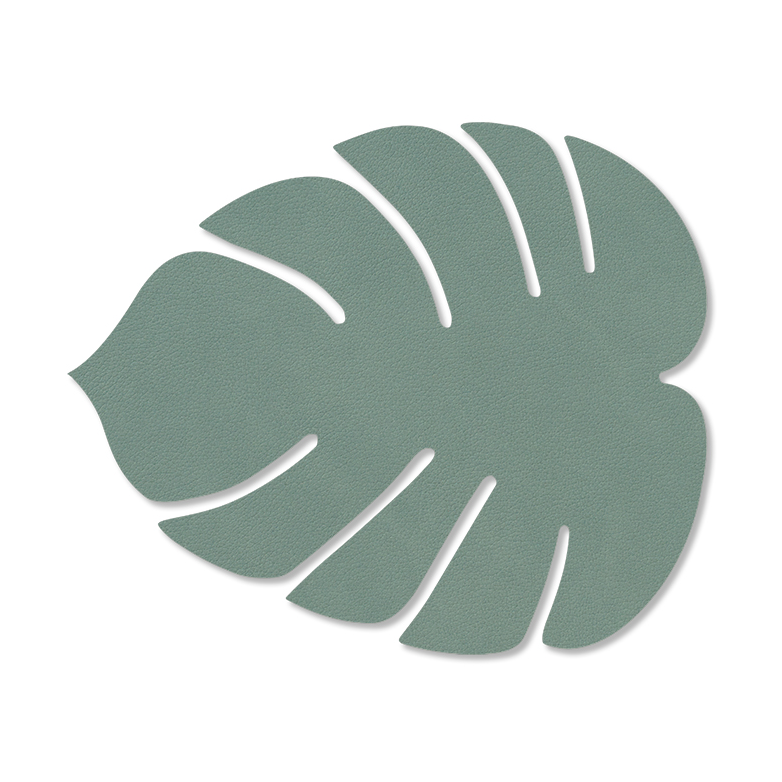 LIND DNA Monstera Leaf Nupo onderzetter Pastelgroen