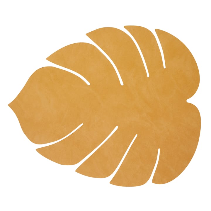 Monstera Leaf Nupo placemat L - Burned curry - LIND DNA