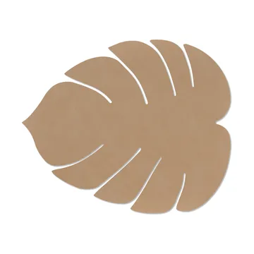 Monstera Leaf Nupo placemat L - Nougat - LIND DNA