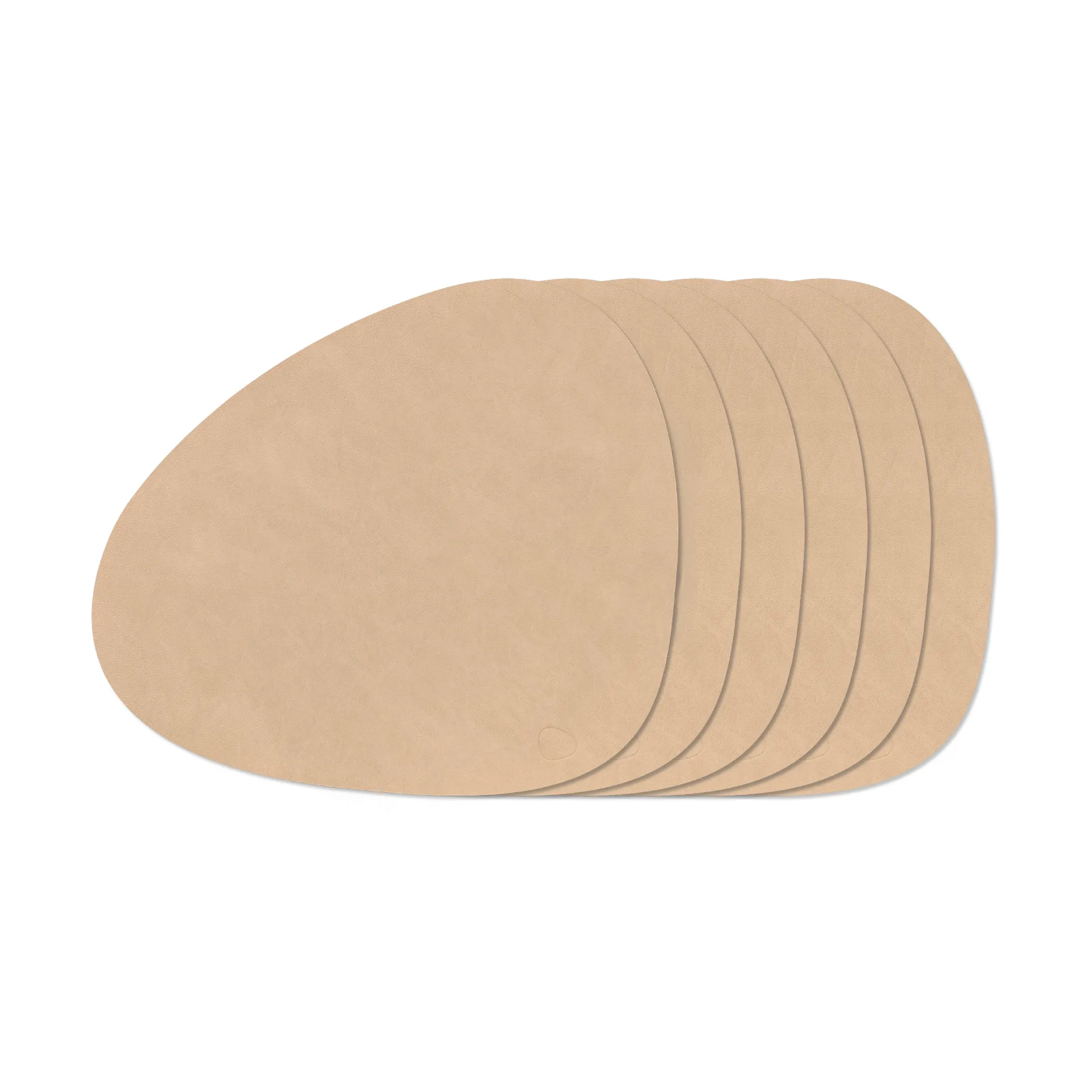 Nupo Curve placematsset, Nupo Sand, 6-pack LIND DNA