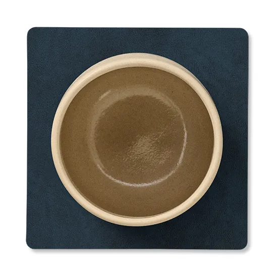 Nupo glasonderzetter square keerbaar 1 St., Midnight blue-petrol LIND DNA