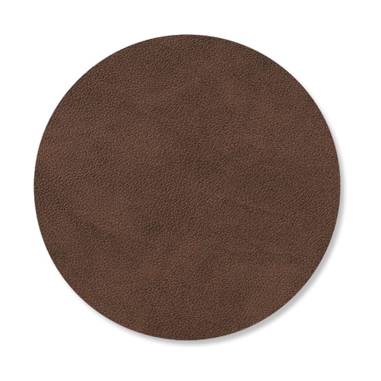 Nupo onderzetter circle - donkerbruin - LIND DNA