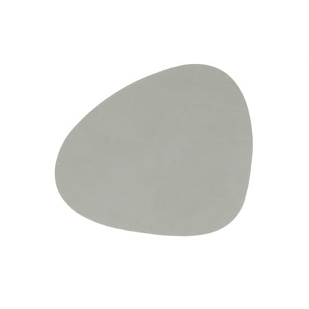 Nupo onderzetter (glazen) curve - metallic (steengrijs) - LIND DNA