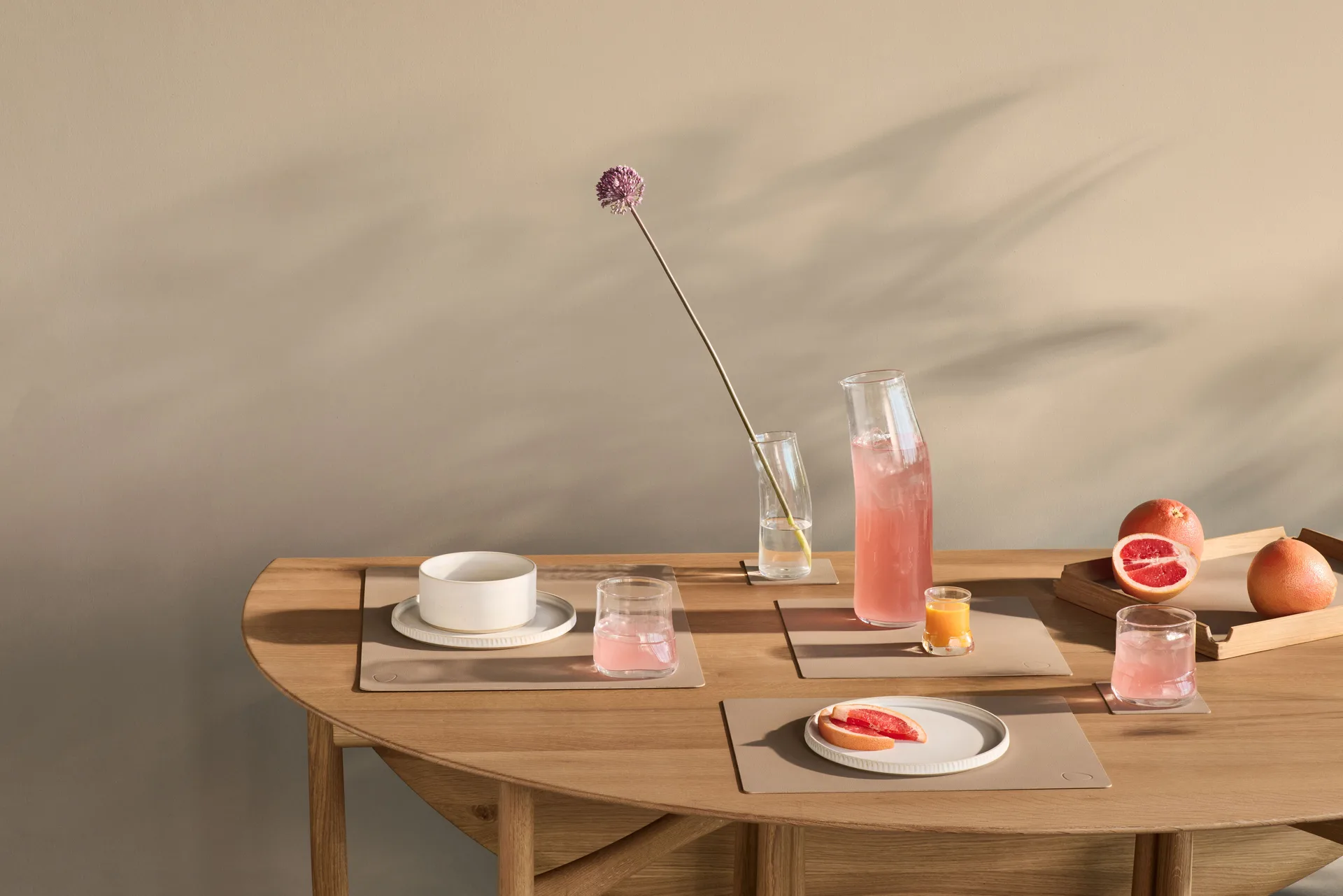 Nupo onderzetter square, Clay brown LIND DNA