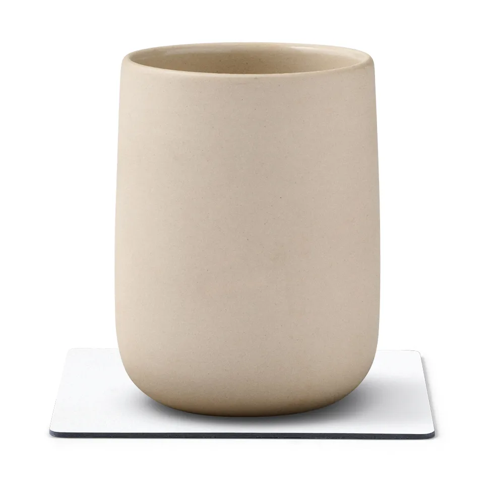 Nupo onderzetter square, Pure white LIND DNA