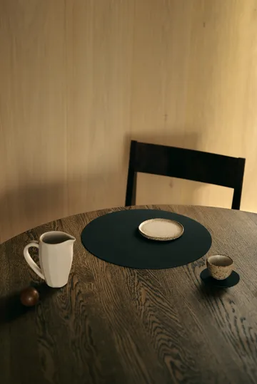 Nupo placemat - Black ink, circle, L - LIND DNA
