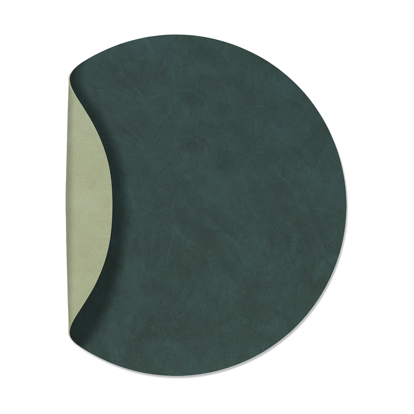 Nupo placemat circle keerbaar XL 1 St., Dark green-olive green LIND DNA