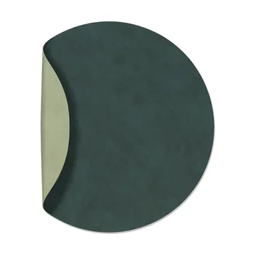 Nupo placemat circle keerbaar XL 1 St. - Dark green-olive green - LIND DNA