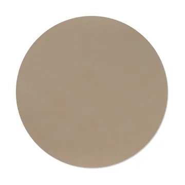 Nupo placemat - Clay brown, circle, L - LIND DNA