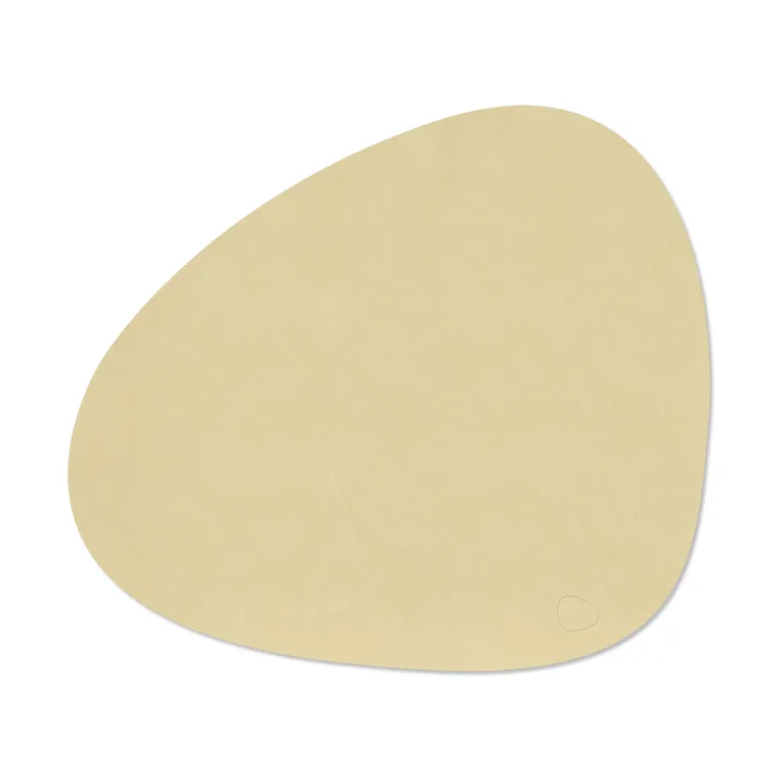 Nupo placemat curve L - Lemon sorbet, 44x37 cm - LIND DNA