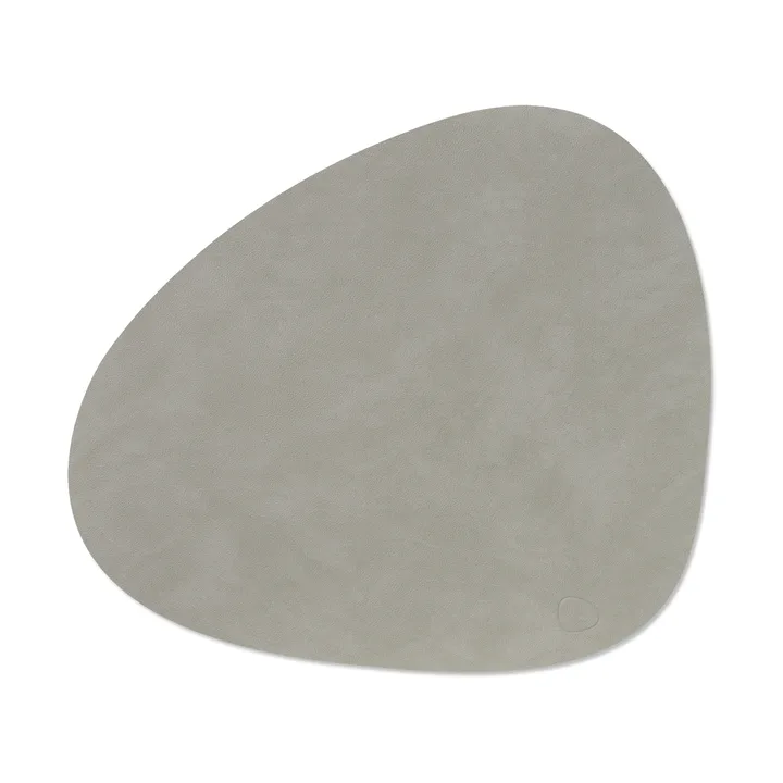 Nupo placemat curve L - Lichtgrijs, 44x37 cm - LIND DNA
