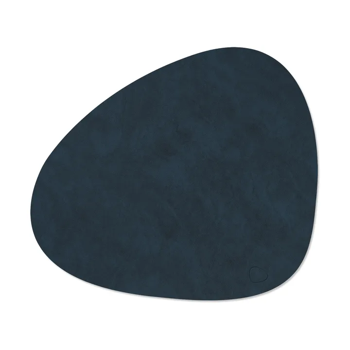 Nupo placemat curve L - Midnight blue, 44x37 cm - LIND DNA