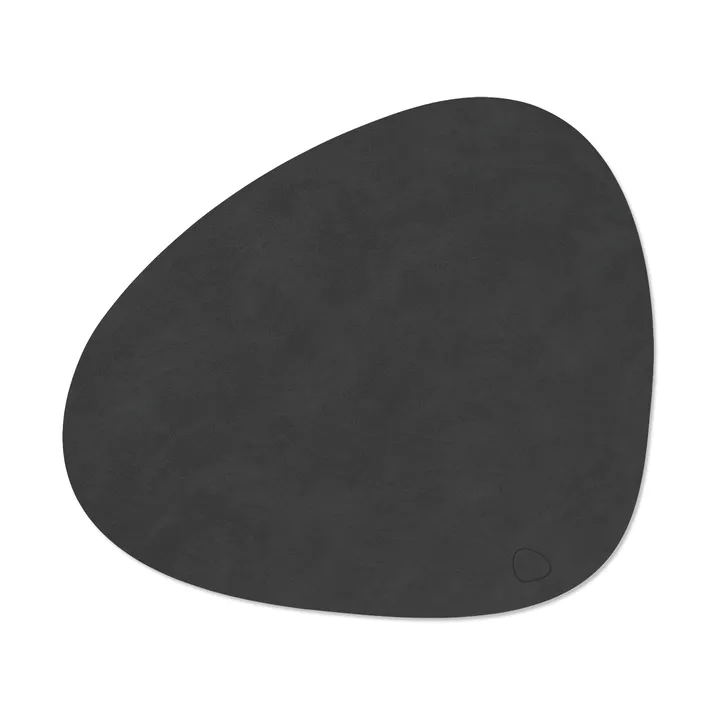 Nupo placemat curve L - Zwart, 44x37 cm - LIND DNA