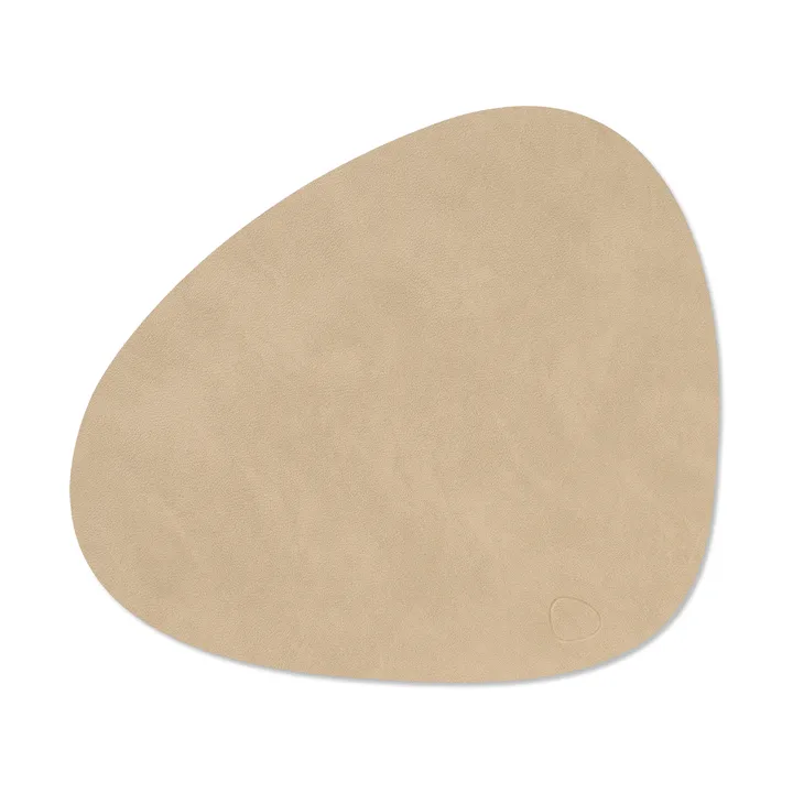 Nupo placemat curve M - Sand, 35x31 cm - LIND DNA