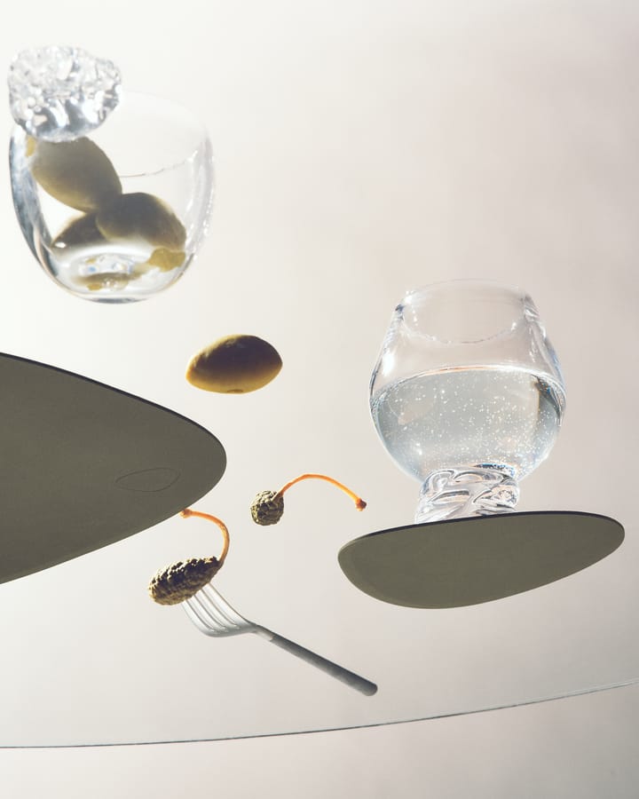 Nupo placemat keerbaar curve L 1 St., Army green-nature LIND DNA
