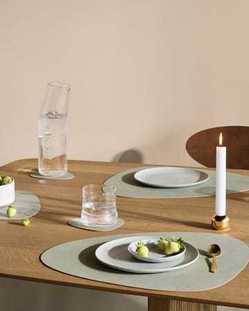 Nupo placemat keerbaar curve L 1 St. - Dark green-olive green - LIND DNA