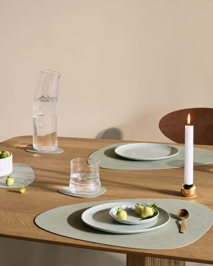 Nupo placemat keerbaar curve L 1 St., Dark green-olive green LIND DNA