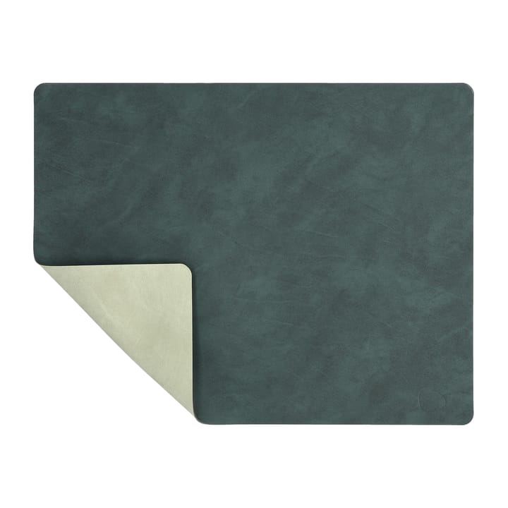 Nupo placemat keerbaar square L 1 St. - Dark green-olive green - LIND DNA