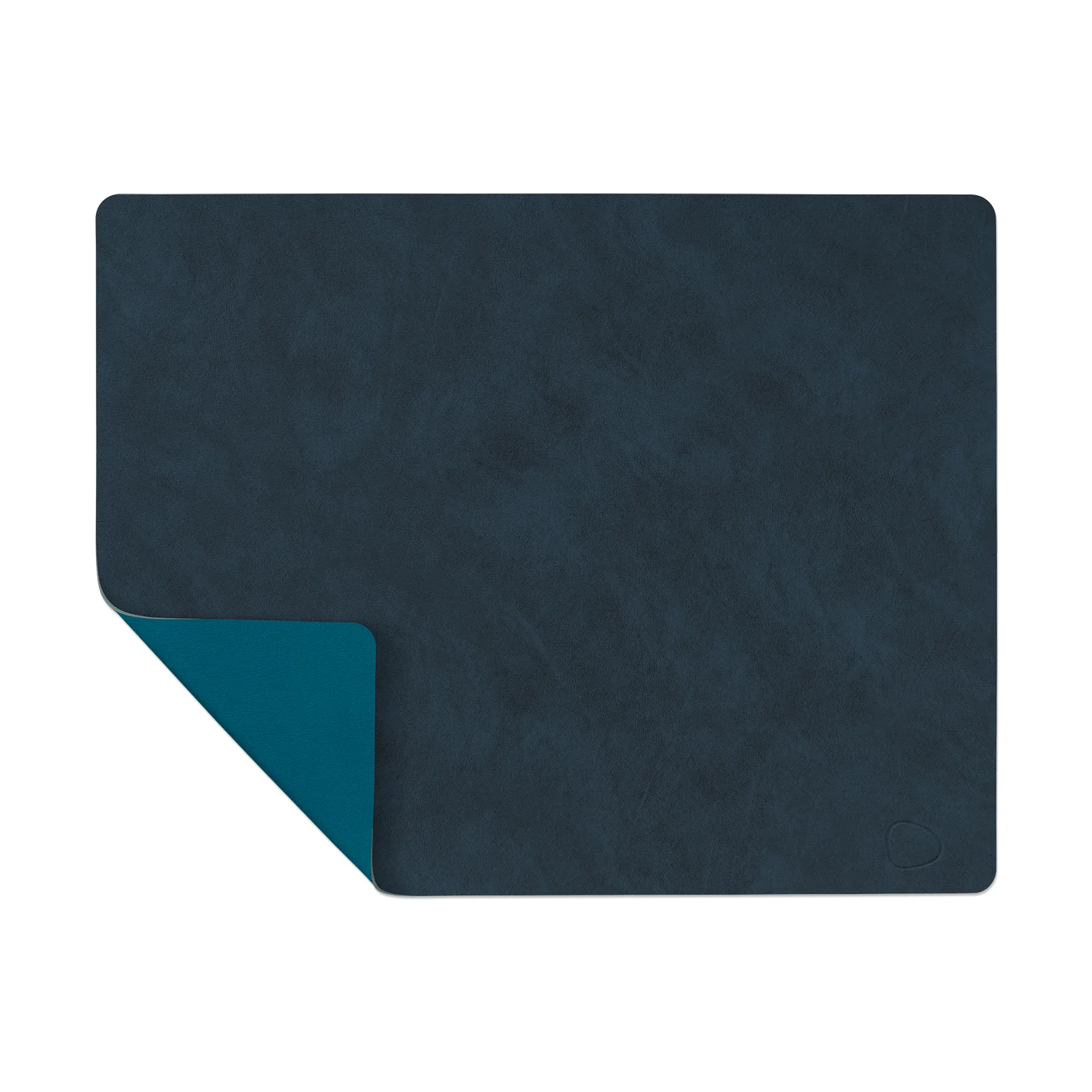 Nupo placemat keerbaar square L 1 St., Midnight blue-petrol LIND DNA