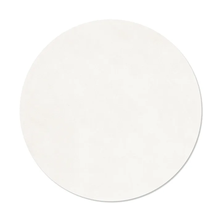 Nupo placemat - Pure white, circle, L - LIND DNA