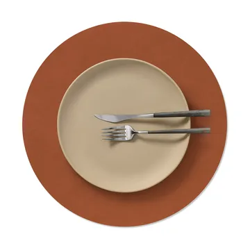 Nupo placemat - Rust, circle, L - LIND DNA