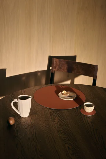 Nupo placemat - Rust, circle, L - LIND DNA