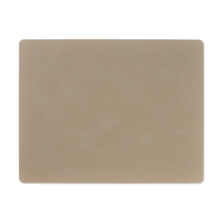 Nupo placemat square L - Clay brown, 45x35 cm - LIND DNA