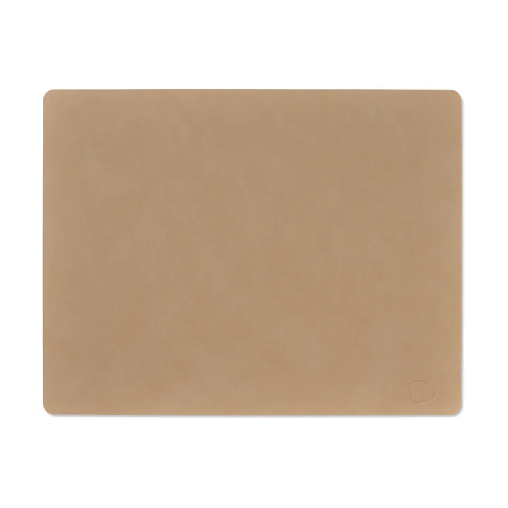 Nupo placemat square L - Nougat, 45x35 cm - LIND DNA
